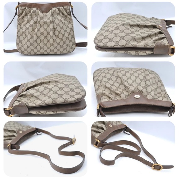 🔥$289 GUCCI GG SUPREME CANVAS LEATHER BAG - Picture 3 of 4